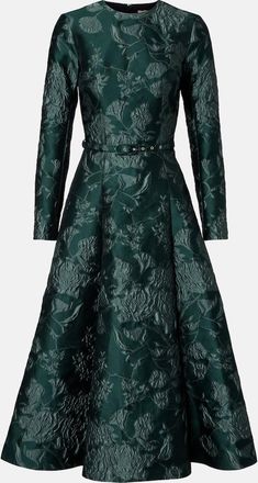 Emilia Wickstead Capucine floral cloque midi dress