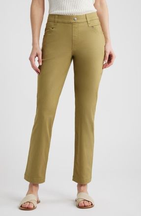 Hue Crosshatch Denim Straight Leg Leggings in Boa at Nordstrom, Size X-Large