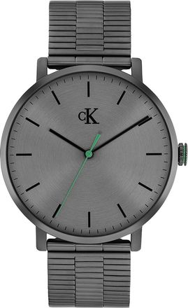 Calvin Klein Mens Slim Case Link Bracelet Watch - Grey - OS