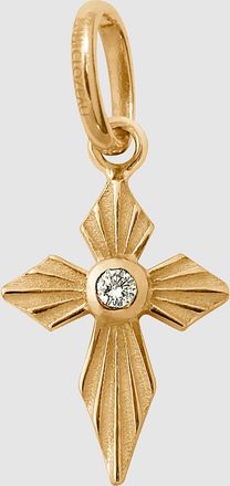 Gigi Clozeau Pendentif Croix Lumière Diamant Or Jaune