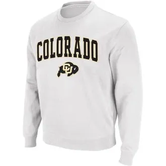 Colosseum Mens Colosseum White Colorado Buffaloes Arch & Logo Crew Neck Sweatshirt at Nordstrom, Size Xx-Large