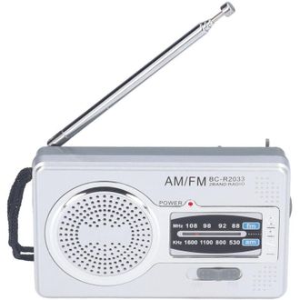 OEM Radio Am/fm Portatile A Batteria, Con Custodia In Plastica Impermeabile, Ideale Per Attivit&agrave; Allaperto E Tempo Libero (bc-r2033)