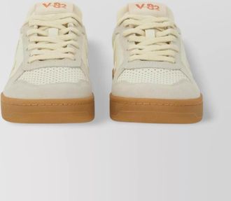 Veja perforated rubber sole sneakers with contrast heel tab