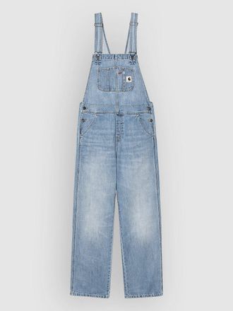 Carhartt Work in Progress Bib Overall Straight Jeans Latzhose blau