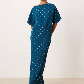 Never Fully Dressed Tilly Maxi Dress In Teal