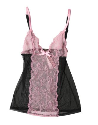 Roberto Cavalli pink Floral Lace Lingerie Top Womens Underwear