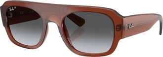 Ray-Ban Rb 2218 Zonnebrillen - unisex - Zonnebrillen - Bruin - 55 MM - Accessoires