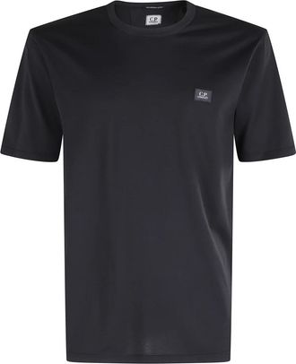 C.P. Company Gasato T-shirt met korte mouwen en patch - Heren - T-shirts - Zwart - M - Tops