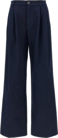 Fortela Lerida Pants - Dames - Wijde Broeken - Blauw - W26 - Katoen - Broeken