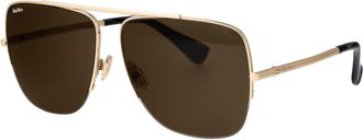Max Mara Womens Sunglasses Mm0121-S Black Metal