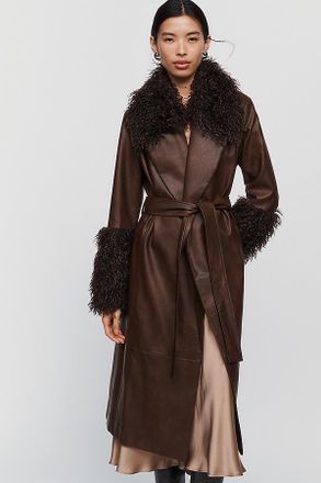 Hutch Faux Leather and Faux Fur Jacket