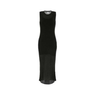 Loulou Studio Knitted Dresses, female, Black, Size: XS Icaria 01 Loose-fit Midi Dress