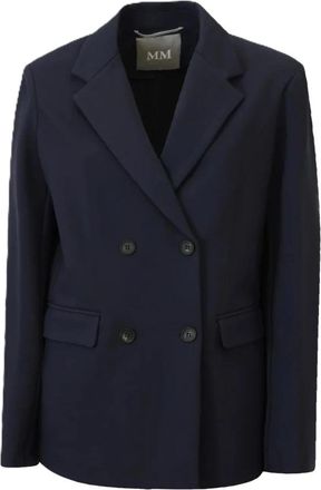 Max Mara Virgus Jas - Dames - Blazers - Blauw - L - Jassen