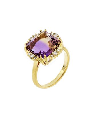 Bony Levy 18K 6.96 ct. tw. Diamond & Ametrine Ring