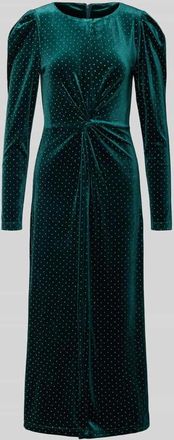 Vero Moda Cocktailkleid aus Samt mit Mohair-Anteil Modell HELLA in Dunkelgruen, Größe S