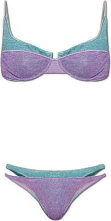 Os&eacute;ree Costume due pezzi con filo lam&eacute; - - Swimwear - Donna - Viola - S