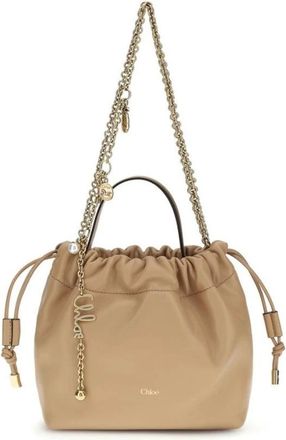 Chlo&eacute; Bolso de hombro mini con cord&oacute;n Icons - Bags - Mujer - Beige - ONE SIZE
