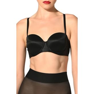 Wolford Bandeau Underwire Bra in Black at Nordstrom, Size 32C