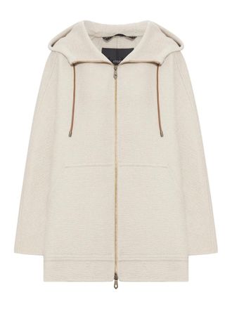 Max Mara Double Layer Pure Cashmere Sweatshirt Coat