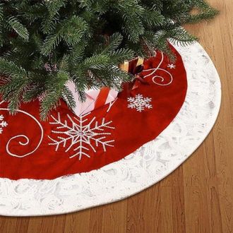 OEM Falda Redonda Para &Aacute;rbol De Navidad De 120 Cm, Tapete Nevado Para &Aacute;rbol De Navidad, Funda Para La Base Del &Aacute;rbol De Navidad, Falda Para &Aacute;rboles De Nav