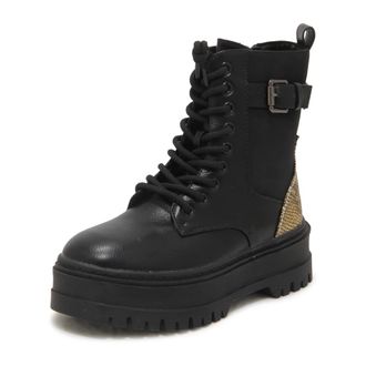 Twinset Lace-up Boots, female, Black, Size: 6 US 222Tjt010 Anfibio Boot