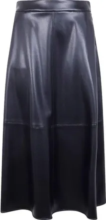 Max Mara Smmninfa Eco Leather Round Midi Skirt