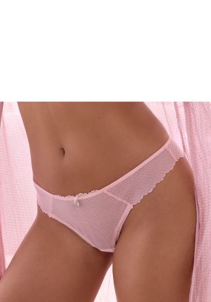 Vivance String VIVANCE, Damen, Gr. 32/34, rosa (ros&eacute;), Spitze, Obermaterial: 90% Polyamid, 10% Elasthan, Unterhosen String, aus Netzspitze in transparenter Op