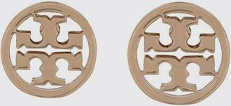 Tory Burch Orecchini a lobo in ottone con logo