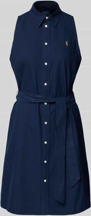 Polo Ralph Lauren Regular Fit Polokleid aus reiner Baumwolle in Marine, Gr&ouml;&szlig;e 34