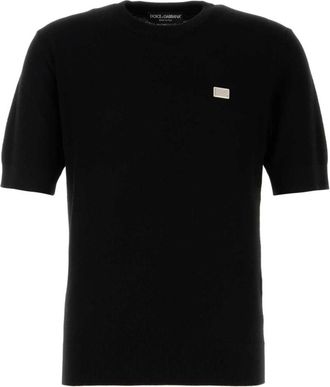 Dolce & Gabbana Klassiek Zwart Katoenen T-Shirt - Heren - T-shirts - Zwart - 2XL - Katoen - Tops
