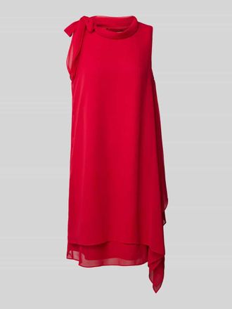 Vera Mont Knielanges Cocktailkleid mit Knotendetail in Rot, Gr&ouml;&szlig;e 46