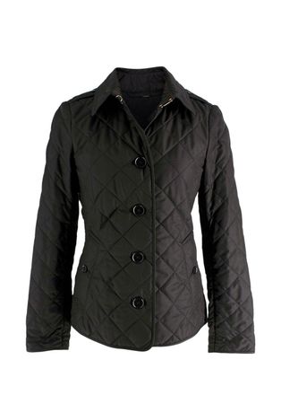 Burberry Black Quilted Jacket Size XS