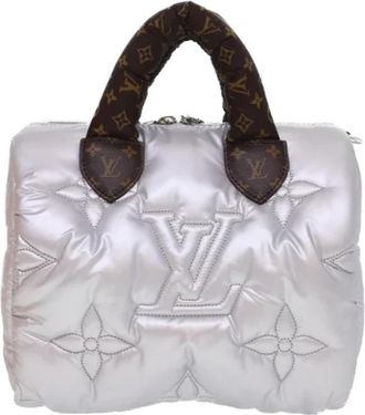 Louis Vuitton Pre-owned Nylon Handtas - Dames - Vintage Handtas - Grijs - ONE Size - Nylon - Vintage