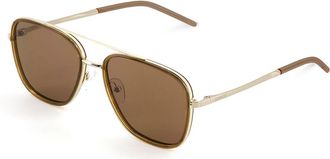 Sinner Nuqi Polarized SISU-948-40-P30 Mens Sunglasses Brown Size 55