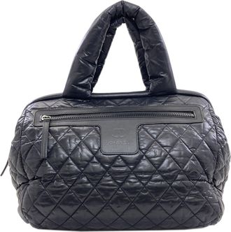 Chanel Black Nylon Boston Bag (Pre-Owned)