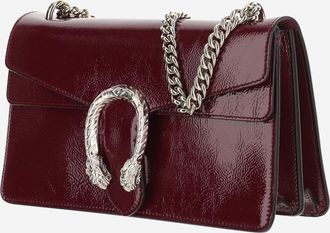 Gucci Womens Shoulder Bag Dionysus Red Patent Leather