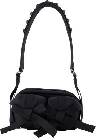 Simone Rocha Beaded Classic Bow Crossbody Bag - Dames - Schoudertassen - Zwart - ONE Size - Polyester - Tassen