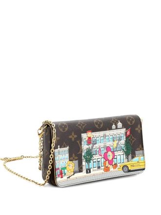Louis Vuitton Felicie Pochette Limited Edition Vivienne Xmas Monogram Canvas crossbody bag - Marrone