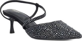 Dune London Charmed Studded Pointed Toe Pump in Black at Nordstrom, Size 41