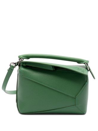 Loewe mini Puzzle tote bag - women - Calf Leather - One Size - Green