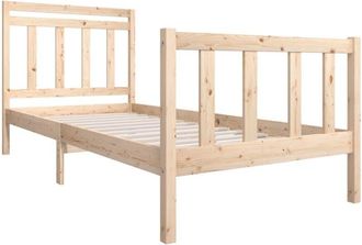 vidaXL Estructura De Cama Madera Maciza 100x200 Cm Vidaxl