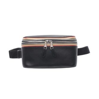 Burberry Pre-owned Belt Bags, male, Black, Size: ONE SIZE Pre-owned Leather Waist Bag
