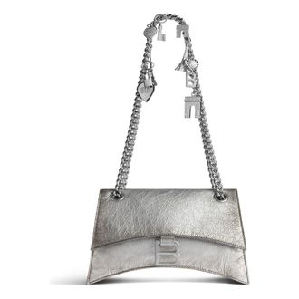 Balenciaga (WMNS) Balenciaga Crush Small Chain Bag Dirty Effect Silver 7819202AA6X8110