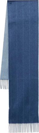 Brioni Geborstelde sjaal - Blauw