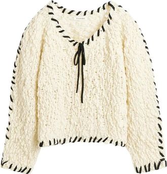 By Malene Birger Truien & Vesten, Dames, Wit, S, Wol, Milea Sweater