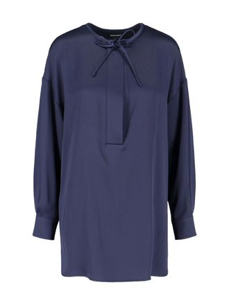Giorgio Armani Silk Shirt - Blue