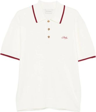 Dr&ocirc;le de Monsieur Embroidered-logo Wool Polo Shirt