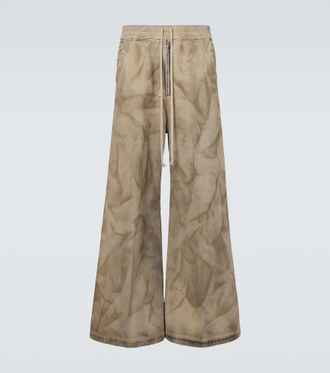 Rick Owens Bela printed cotton wide-leg pants