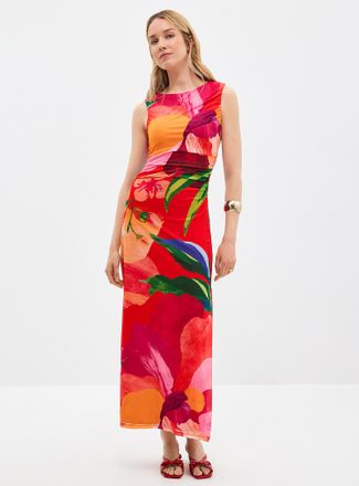 Ever New Womens Lucille gathered floral beauty dress