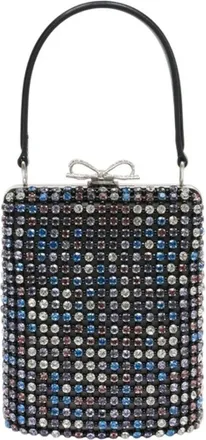 Self Portrait Tassen, Dames, Veelkleurig, ONE Size, Polyester, Multi Crystal Embellished Clutch Bag